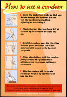 How to use a condom [inscribed] — Calisphere