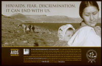 HIV/AIDS. Fears. Discrimination. It can end with us [inscribed]