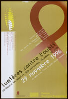 Lumières contre l'oubli: cérémonie en mémoire des personnes décédées du sida, 29 Novembre 1996 [inscribed]