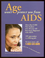 Age won't protect you from AIDS [inscribed]