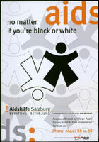 AIDS: no matter if you're black or white [inscribed]