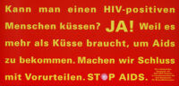 Kann man einen HIV-positiven Menschen küssen? Ja!