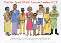 Can you spot which person carries HIV? The answer is no!