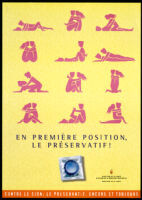 En premiere position, le preservatif! [inscribed]