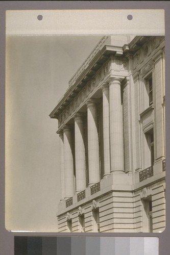 [Colonnade. South facade?]