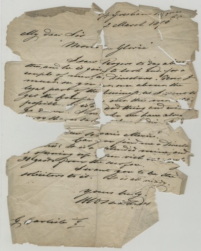 Letter to G. Carlisle, Esquire re: Morro da Gloria, from H. W. Mathias