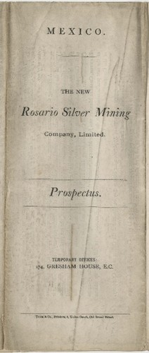 The new Rosario Silver Mining Company, Limited - Prospectus