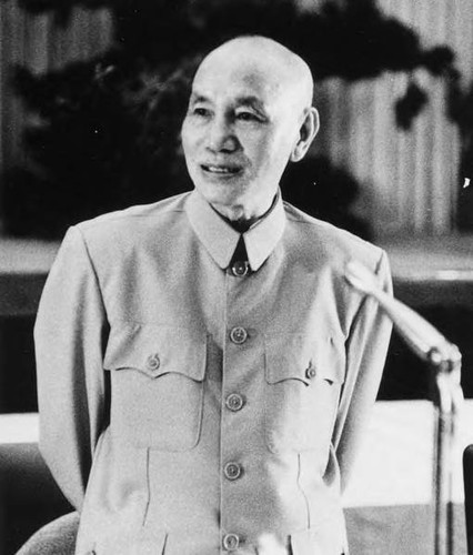 Chiang Kai-Shek, president of the Republic of China, addressing participants of Chinese Culture conference
