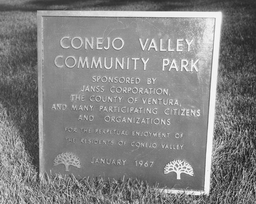 Conejo Valley Community Park unveiled