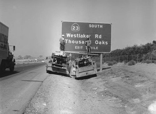 Signs of change, Decker Road becomes Westlake Blvd