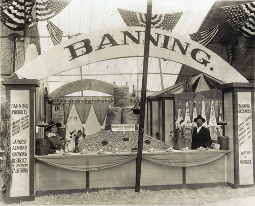 The Banning, California exhibit in the 1925 Southern California Citrus Fair