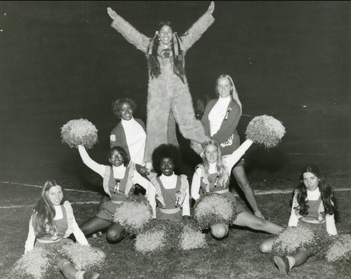 Banning High School cheerleaders in the mid-1970s