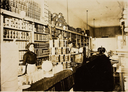 Interior of the Hauverman's Store, also known as the Banning Merchantile Company in Banning, California