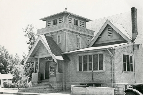 The First Baptist Church of Banning, California, which was located on the southwest corner of Murray and Ramsey Streets