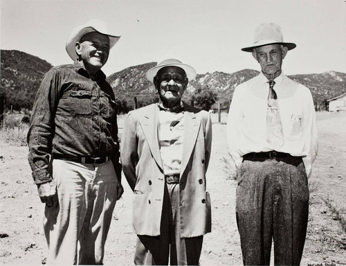 Guy Wood, Marice Lyons and Joe Toutain in Banning, California