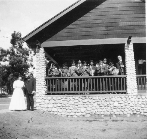 Father Benedict Florian Hahn and the St. Boniface Indian/Industrial School Band in Banning, California