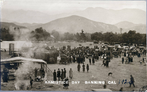 Armistice Day celebration in Banning, California