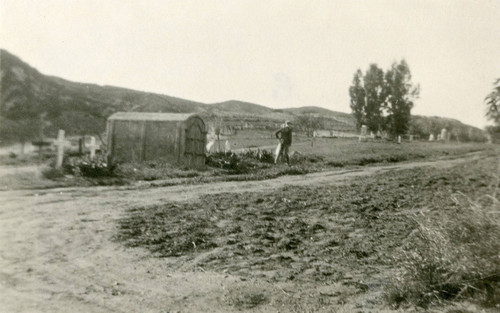 Early photograph of the Banning Sunnyslope Cemetery