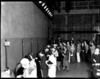 Registration in Royce Hall (interior), 1930