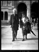 Dedication ceremony - John Arthur Thomson and Mrs. Thomson, 1930