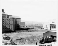 Moving to Westwood campus - Unloading into temporary student store, 1929