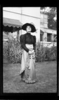 Sorority member (Louise E. Brown) in costume for skit, c.1930