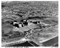 Aerial view of UCLA and Westwood Hills, 1930