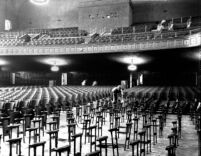 Royce Hall auditorium seat installation, c.1929