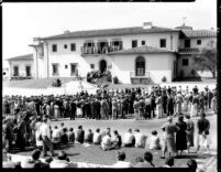 Hershey Hall dedication - Onlookers, 1931