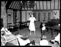 Alumni event at Lake Arrowhead - Evening entertainment, 1944