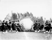 Vermont Avenue campus - Push ball contest, c.1928