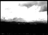 Distant view of Westwood Village at sunset, 1930