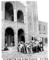 Moving to Westwood campus - Unloading into Royce, 1929