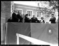 Kerckhoff Hall dedication - Speakers and guests, 1931