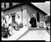 Hershey Hall dedication - Ernest C. Moore speaking, 1931