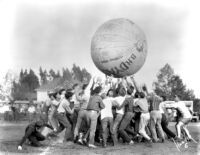 Vermont Avenue campus - Push ball contest, c.1928