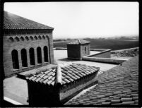 Library (Powell Library) roof view looking south, 1928