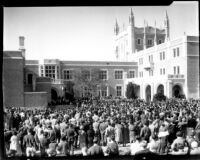 Kerckhoff Hall dedication - Onlookers, 1931