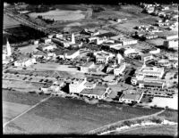 Aerial view of Westwood Village, 1936