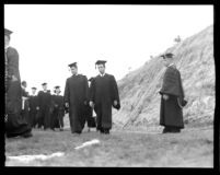 Commencement - Graduates in procession, c.1941