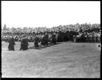 Commencement - Graduates process through audience, c.1941