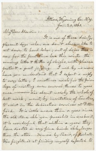 Letters from Alfred North to A. P. Marvin