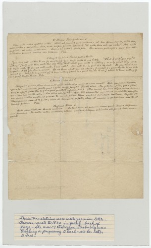 Letters from Alfred North to Theresa O. North