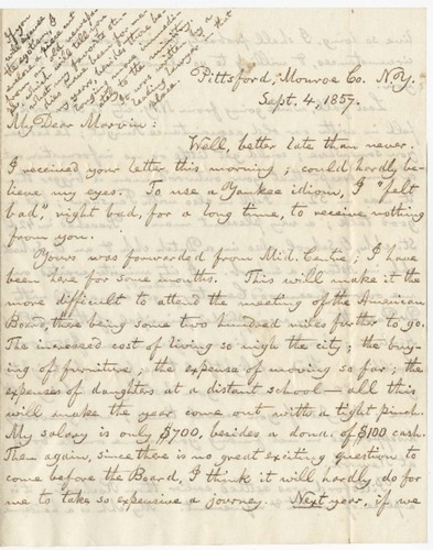 Letters from Alfred North to A. P. Marvin