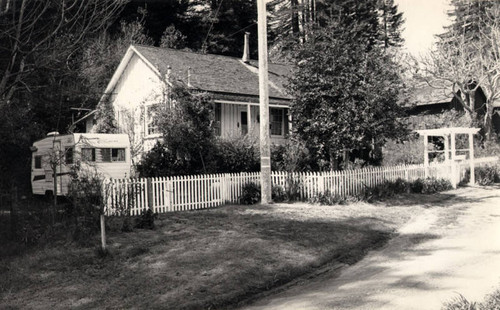 House with white fence, Sonoma County, California