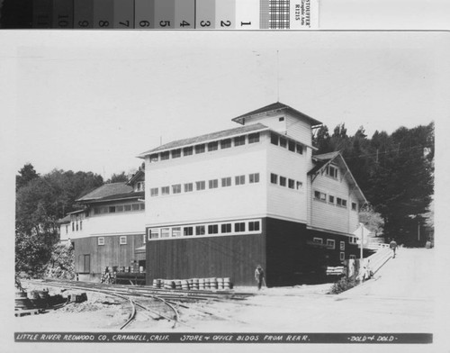 Store & office buildings from rear