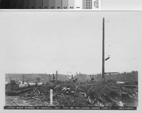 High pole and loading landing, camp 7