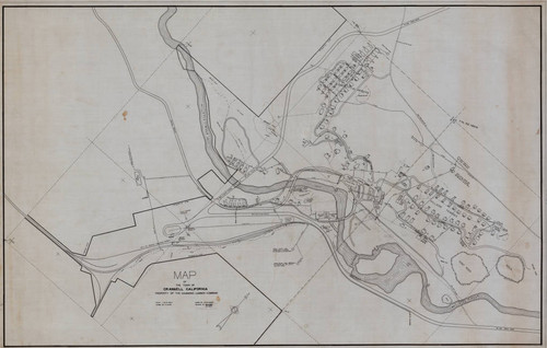 Map of the Town of Crannell California Property of the Hammond Lumber Co