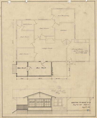 Addition to House No. 31 [Hammond Lumber Co. Samoa Calif.]