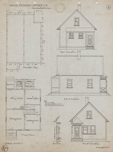 [Worker Cottage] Vance Redwood Lumber Co. Samoa, California